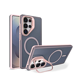 Translucent Slim Case Wireless Charging w/ Stand - PINK for Galaxy S26 Ultra (Only Ground Shipping)