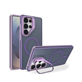 Translucent Slim Case Wireless Charging w/ Stand - PURPLE for Galaxy S26 Ultra (Only Ground Shipping)