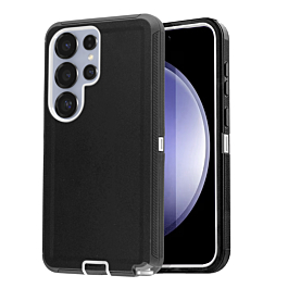 Heavy Duty Case for Galaxy S26 Ultra BLACK & WHITE (Only Ground Shipping)