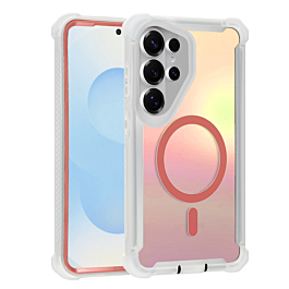 Laser Magnetic Shockproof Colorful Case  - PINK  for Galaxy S26 Ultra (Only Ground Shipping)