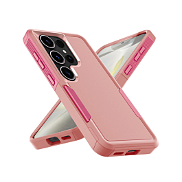 Dual Layers Shockproof Strong Case  w/Ring - PINK for Galaxy S26 Ultra (Only Ground Shipping)