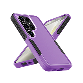 Dual Layers Shockproof Strong Case  w/Ring - PURPLE for Galaxy S26 Ultra (Only Ground Shipping)