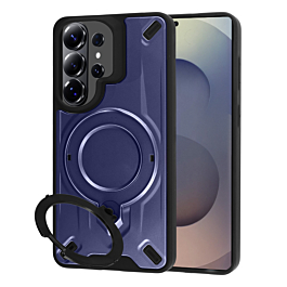 Galaxy S26 Ultra Rugged Magnetic Armor Case - NAVY BLUE (Only Ground Shipping)