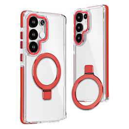 Magnetic Circle Stand with MagSafe Case - RED for Galaxy S26 Ultra (Only Ground Shipping)