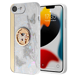 Luxury Diamond Shiny Cases - (WHITE) for iPhone 16e / 17e (Only Ground Shipping)