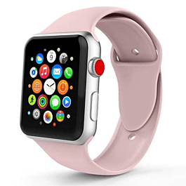 iWatch (42/44/45/49mm) Silicone Band - SOFT PINK (Only Ground Shipping)