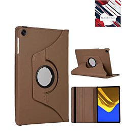 360 Degree Rotating Swivel Stand Case - BROWN for Galaxy Tab A9 Plus 2023 (11") / Tab A11 Plus 2025 (11") (Only Ground Shipping)