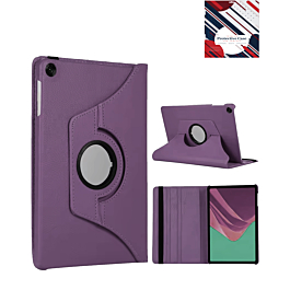 360 Degree Rotating Swivel Stand Case - PURPLE for Galaxy Tab A9 Plus 2023 (11") / Tab A11 Plus 2025 (11") (Only Ground Shipping)