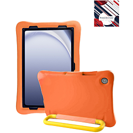 Kids Shockproof Tablet Case with Rotating Handle Stand - ORANGE for Galaxy Tab A9 Plus 2023 (11") / Tab A11 Plus 2025 (11") (Only Ground Shipping)