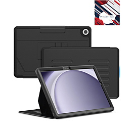 Magnetic Multi-Layers Protective Case with Pen Holder for Galaxy Tab A9 Plus 2023 (11") / Tab A11 Plus 2025 (11") - BLACK (Only Ground Shipping)