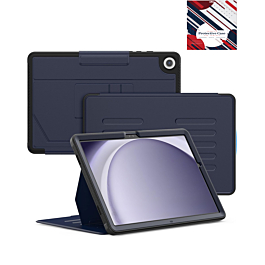 Magnetic Multi-Layers Protective Case with Pen Holder for Galaxy Tab A9 Plus 2023 (11") / Tab A11 Plus 2025 (11") - DARK BLUE (Only Ground Shipping)