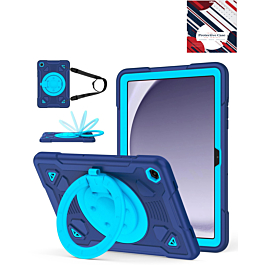 Shockproof Heavy Duty Stand Case with Pen Slot - NAVY BLUE for Galaxy Tab A9 Plus 2023 (11") (X210, X216, X218) (Only Ground Shipping)