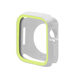 iWatch 38mm Soft Double Color Bumper - WHITE & GREEN (Only Ground Shipping)