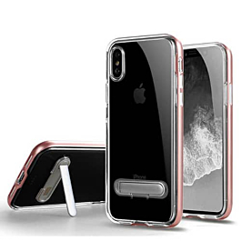 Ultra Hybrid Air Cushion Case with Magnetic Kickstand - ROSE GOLD for iPhone XR (Only Ground Shipping)