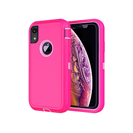 Heavy Duty Case for iPhone XR (HOT PINK) (Only Ground Shipping)
