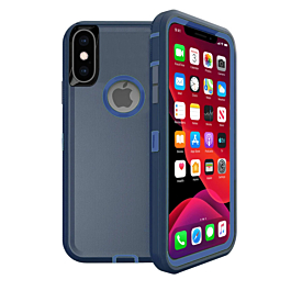 Heavy Duty Case for iPhone XS Max (NAVY BLUE) (Only Ground Shipping)