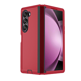 Heavy Duty Case for Galaxy Z Fold 7 (RED & BLACK) (Only Ground Shipping)
