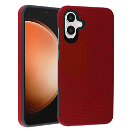 Galaxy A06 Shock Absorption Protective Dual Layer Case - RED (Only Ground Shipping)