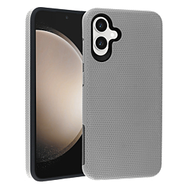 Galaxy A06 Shock Absorption Protective Dual Layer Case - SILVER (Only Ground Shipping)