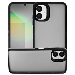 Matte Silicone Frame Shockproof Case - GRAY for Galaxy A06 (Only Ground Shipping)