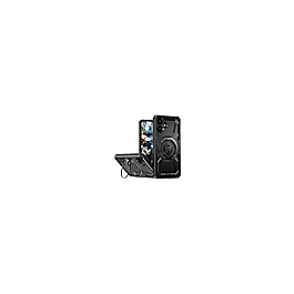 Full-Body Rugged Shockproof Case with Built-in Ring Holder - BLACK for Galaxy A06 (Only Ground Shipping)