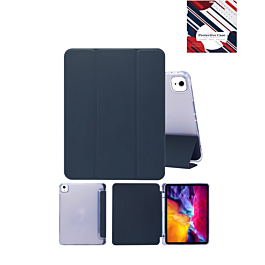 Smart PU Stand with Pen Holder - DARK BLUE for iPad Air 11 2024 / Air 4 / Air 5 (Only Ground Shipping)