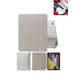 Smart PU Stand with Pen Holder - GRAY for iPad Air 11 2024 / Air 4 / Air 5 (Only Ground Shipping)