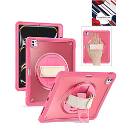 Full Body Protective Case - HOT PINK for iPad Air 11 2024 / Air 4 / Air 5 / Pro 11 (1st / 2nd / 3rd / 4th) (Only Ground Shipping)
