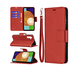 Galaxy A14 4G/5G Leather Wallet Case with Card Slot - RED (Only Ground Shipping)