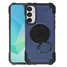 Hybrid Tuff Case with Magnetic Kickstand (DARK BLUE) for Galaxy A16 4G / 5G (Only Ground Shipping)