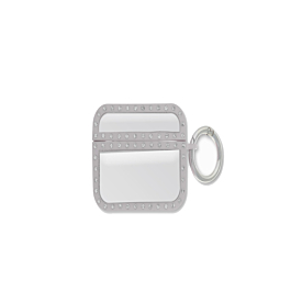 AirPods 1/2 Diamond and Mirror TPU Soft Case - SILVER (Only Ground Shipping)