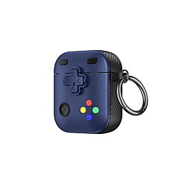 AirPods 1/2 Game Console Design TPU Case - DARK BLUE (Only Ground Shipping)