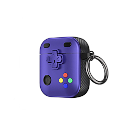 AirPods 1/2 Game Console Design TPU Case - PURPLE (Only Ground Shipping)