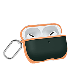 AirPods 1/2 Two Color Silicone Case - NAVY BLUE & ORANGE (Only Ground Shipping)