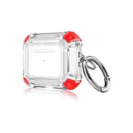 AirPods 3 Rugged Ring Shockproof Armor Case - RED (Only Ground Shipping)