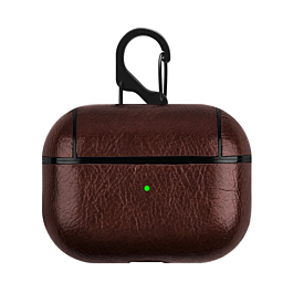 AirPods Pro Luxury PU Leather Design Protective ShockProof Case - CHERRY (Only Ground Shipping)