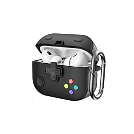 AirPods 4 Game Console Design TPU Case - BLACK (Only Ground Shipping)
