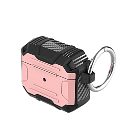 Hard Plastic Transparent Case with Keychain - PINK for Airpods 4th Gen (Only Ground Shipping)