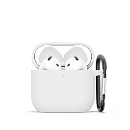 AirPods 4th Gen Silicone Case -WHITE  (Only Ground Shipping)