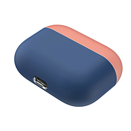 AirPods Pro Thin Silicone Case - NAVY BLUE & PINK (Only Ground Shipping)