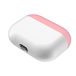 AirPods Pro Thin Silicone Case - WHITE & PINK (Only Ground Shipping)