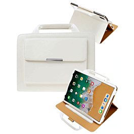 Smart Work Bag Style Case - WHITE for iPad 5 (2017) / iPad 6 (2018) / Air 1 / Air 2 / Pro 9.7 (Only Ground Shipping)