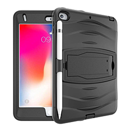 Shockproof Case with Pen Slot - BLACK for iPad Mini 4 / Mini 5 (Only Ground Shipping)