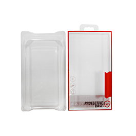 Clear Protective Packaging  Box (Small Size/Pack of 50pcs)(RED) (Only Ground Shipping)