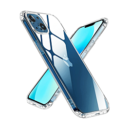 iPhone 13 Mini Hybrid Case with Air Cushion Technology - CLEAR (Only Ground Shipping)