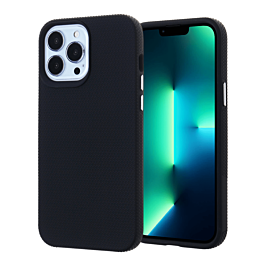 Shock Absorption Protective Dual Layer Case - BLACK for iPhone 13 Pro (Only Ground Shipping)