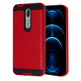 Coolpad Legacy Brisa Hybrid Metal Brushed Case - RED (Only Ground Shipping)
