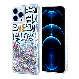 Liquid Quicksand Glitter Cover Case - Style 1 for iPhone 12 Pro Max (Only Ground Shipping)