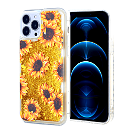 Liquid Quicksand Glitter Cover Case - Style 3 for iPhone 12 Pro Max (Only Ground Shipping)