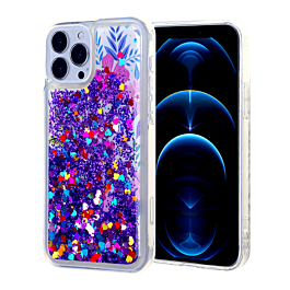 Liquid Quicksand Glitter Cover Case - Style 5 for iPhone 12 Pro Max (Only Ground Shipping)